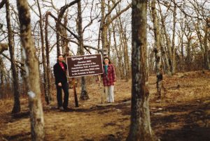 Johanna and Ron at Springer Mountain Georgia, the start of our AT journey